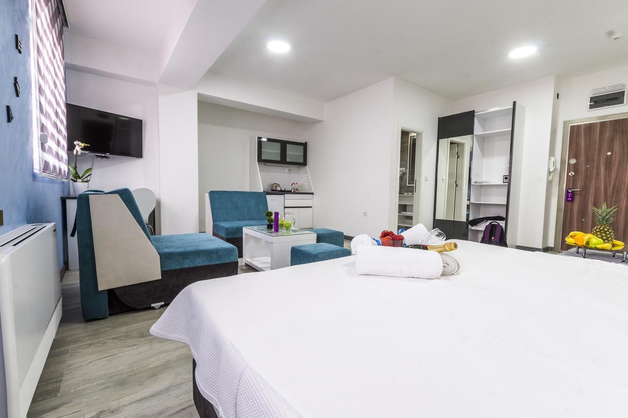 Astera Apart Hotel Skopje Buitenkant foto